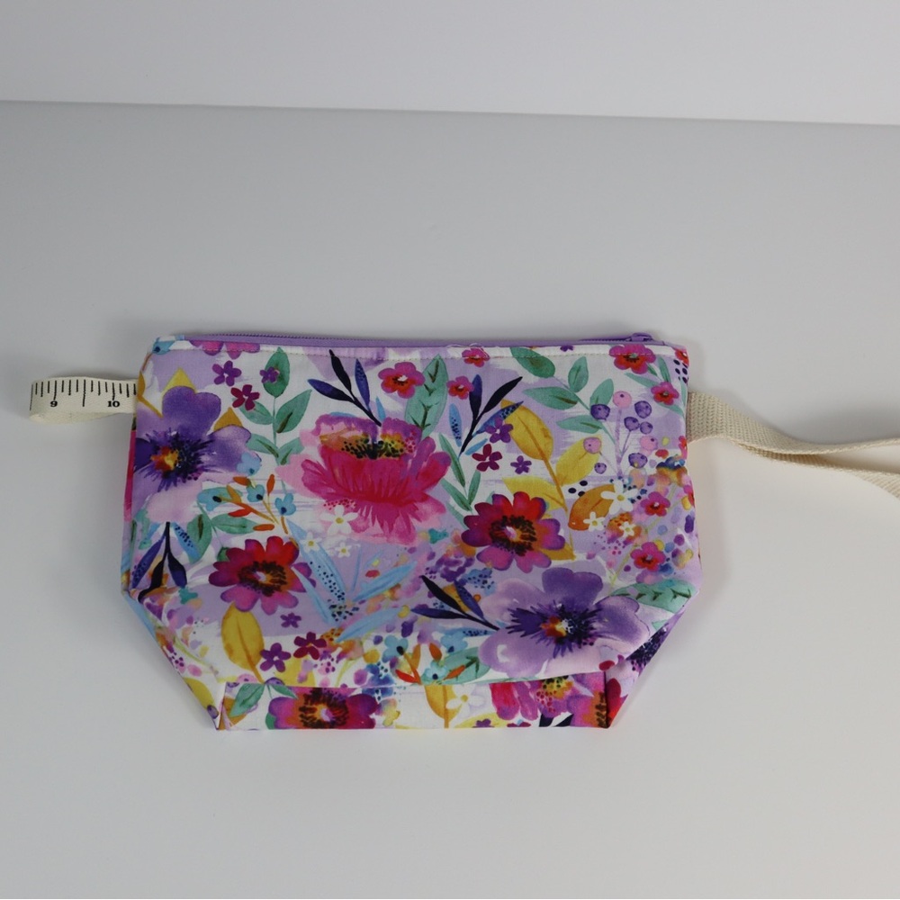 Floral Print Cosmetic Bag